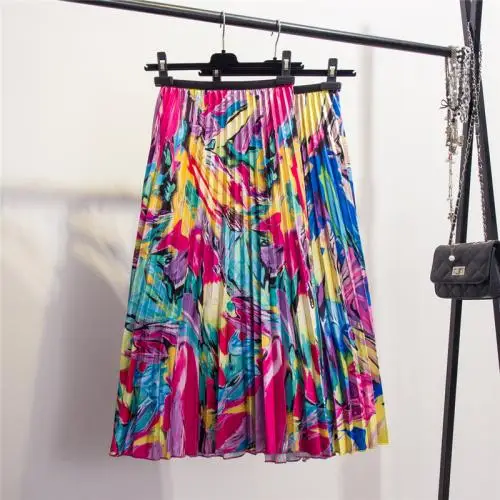 

333654 2019 new fashion Pleated Skirt Free Size