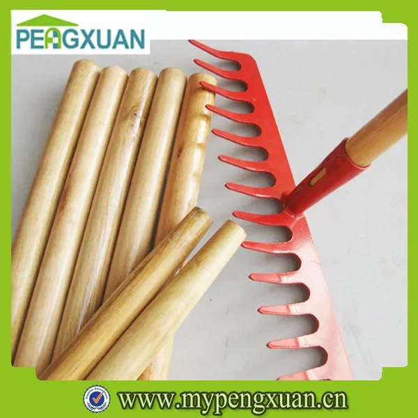 directly sell tapered-ends rake handle varnish wooden stick