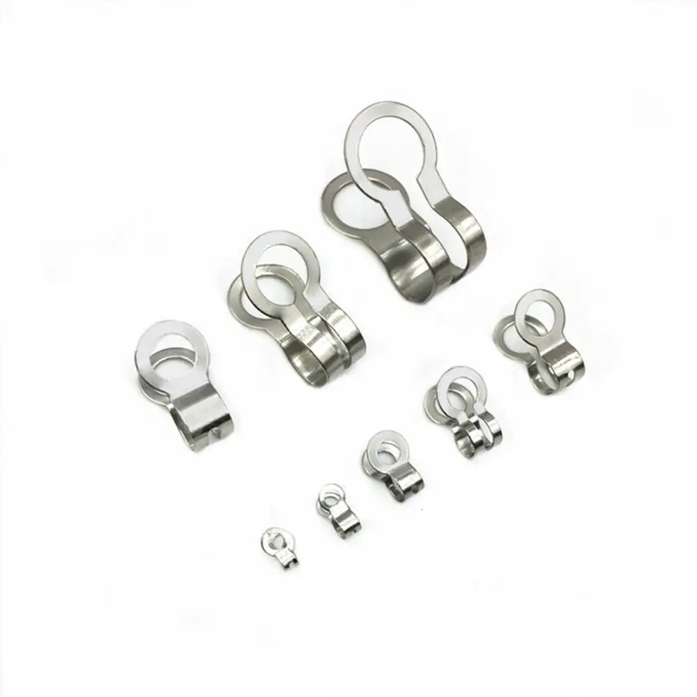 

Stainless Steel Ball Beads Chains Connector Clasps End Beads Crimp Silver Tone DIY Jewelry Accessories