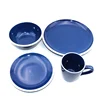 wholesale ceramic dinner set with color box dishware for hotel restaurant eco friendly