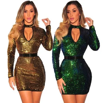 

MAGICMK 2019 trending style women sexy sequins club dress, N/a