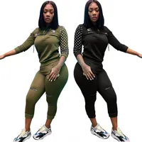 

90325-MX53 casual women joggers suits Ladies jumpsuit 2 piece set