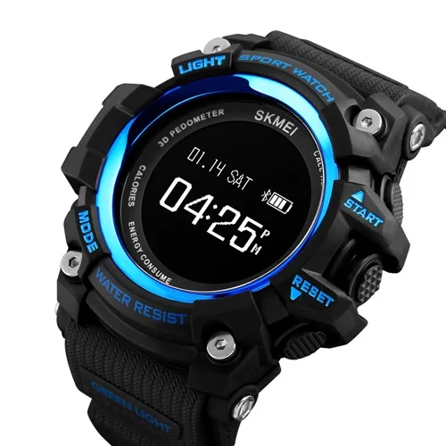 

SKMEI Watch 1188 Luxury Smart Watch Calorie Heart Rate Pedometer Watches Men Wrist Digital Silicone Wristwatch Relogio Masculino, 5 colors