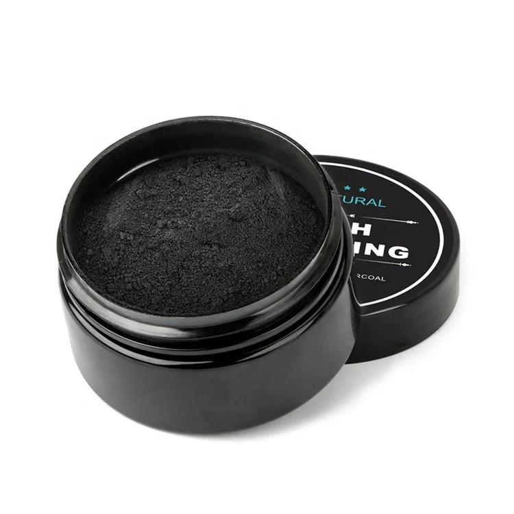 

Natural Coconut Organic Dental Cleaning Activated Charcoal Teeth Whitening Powder, Black