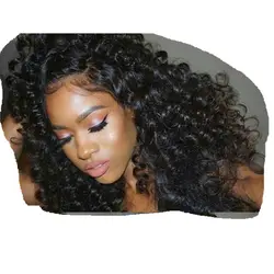 Sprial Curly 360 Lace Frontal Wigs Pre plucked Top