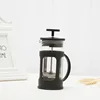 Portable Coffee Maker Borosilicate Glass Cafetiere French Press With Plastic Outside