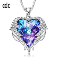 

CDE China Personalized Dainty Jewelry Heart Crystal Fashion Necklaces For Women 2020