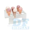 AD006 Acrylic Ice cream Cone holder 9 Section stand DFDISPLAY