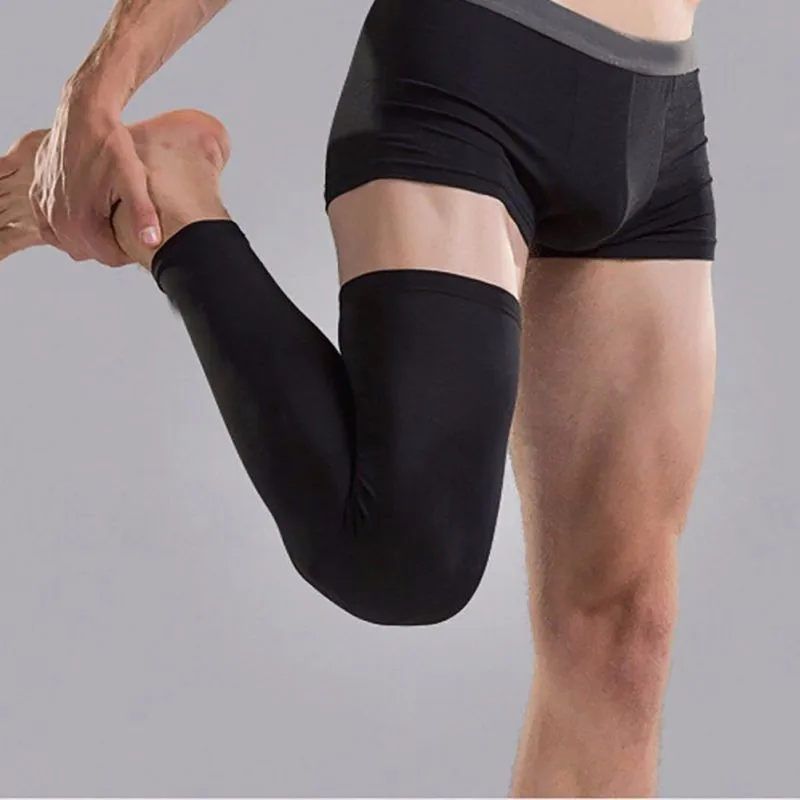 

High Quality Outdoor riding leggings protective gear summer sunscreen sports pantyhose elastic breathable basketball foot cover, As the picture