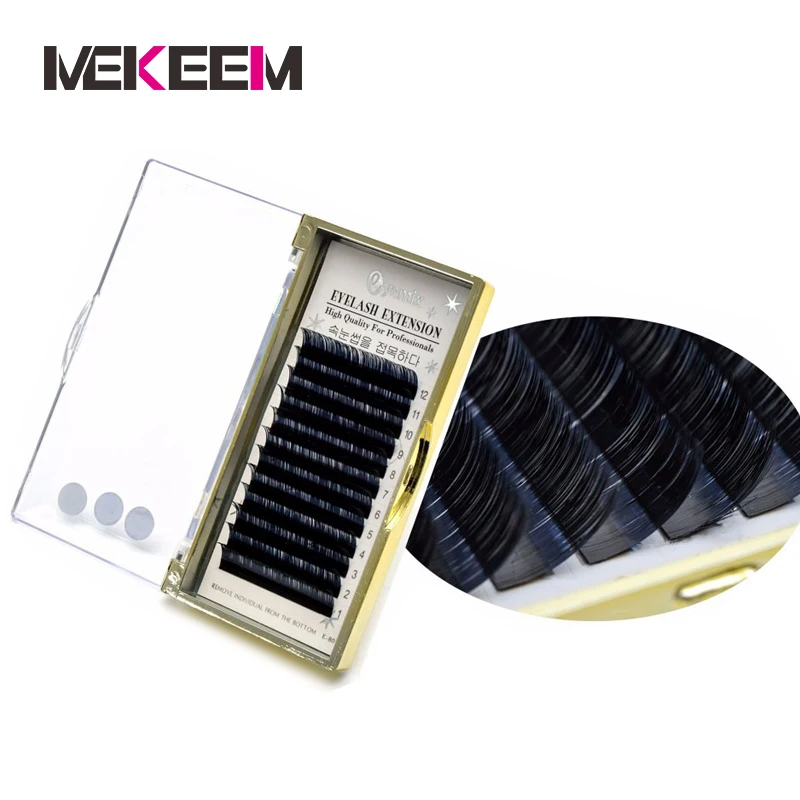 

0.05 Thickness Wholesale High Quality Silk Professional Eyelash Extensions, Black