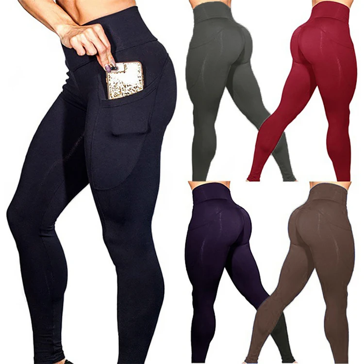 

Wholesale workout women leggins fitness custom leggings women gym workout yoga pants with pockets, As pictures and can be customized