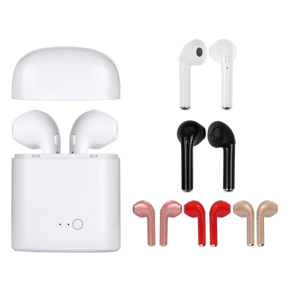 

OEM Mini Sport TWS Earbuds Earphone Wireless I7S Earbuds with Charger Box In Ear Used Mobile Phone, Black;white i7s tws earbuds wireless headphone