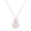 Stainless steel cute pineapple necklace jewellery Wholesale simple short pendant necklaces jewelries women fashion jewelry 2019