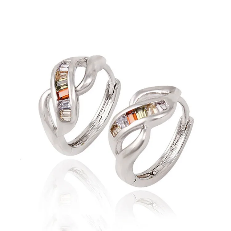 

29775 xuping 2021 Wholesale fashion high quality rhodium color earring
