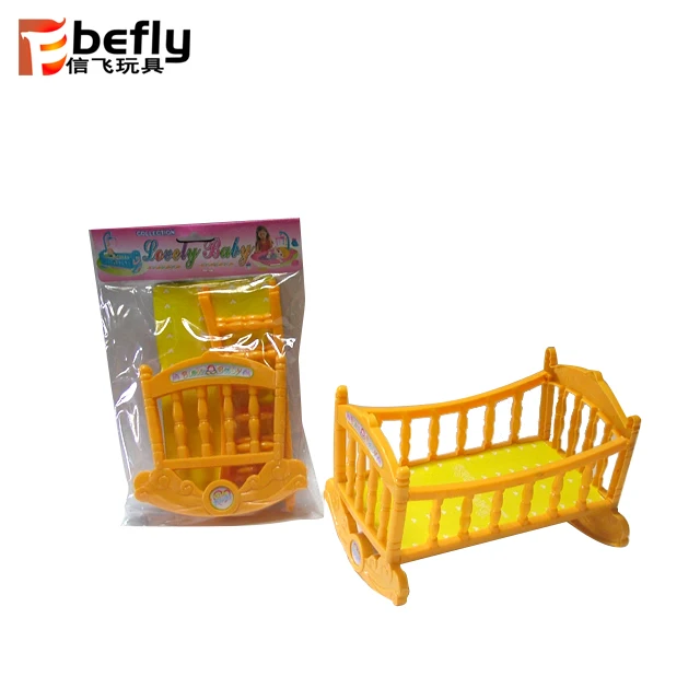 plastic doll cradle