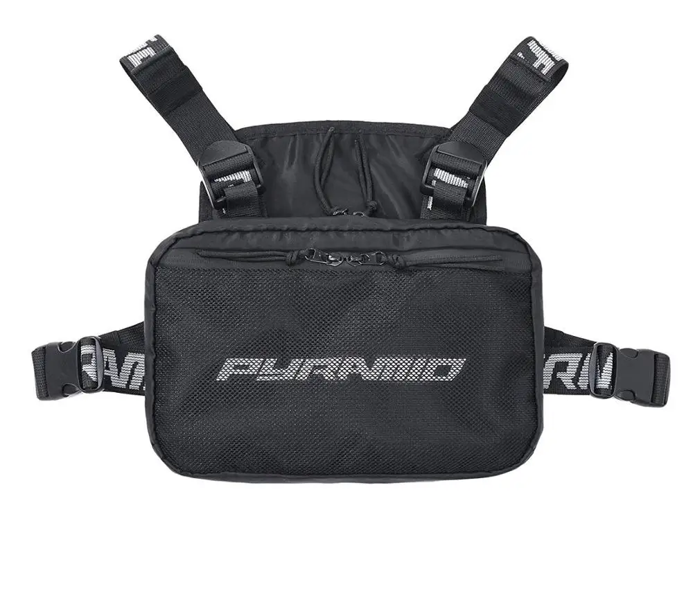 

Custom Combat Vest Pouch Cordura Ballistic Nylon Plenty of Compartments EDC Mens Chest Bag For Hiking, Bicycling,Motorcycle, Customized