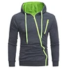 2019 Fashion Casual Solid Jacket Plus Size Pullover Sweatshirt Men Hooded Hoodie