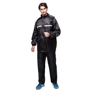 Image of 2019 Mountain lightweight motorcycle waterproof rain suit rainwear jacket rain coat raincoat with hood