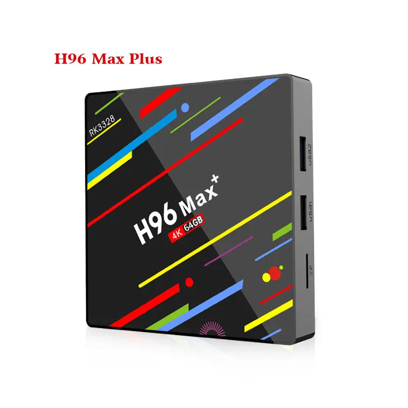 2018 Original 4K H96 Max Plus Android 8.1 TV Box RK3328 Quad Core TV Box Android 4G 32G / 4G 64G iptv set top box