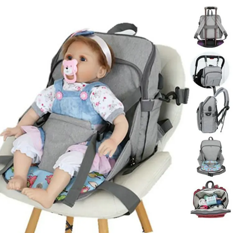 

LYMECH Hot Baby Travel Custom Waterproof Korean Organizer Designer New Nappy Tote Stroller Mommy Mummy Diaper Bag Backpack Set