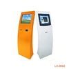Wall mounted self service payment information kiosk with magnetic card reader, receipt printer and keyboard