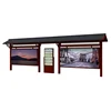 Cheap old pretro outdoor furniture bus stop shelter frame materials prices