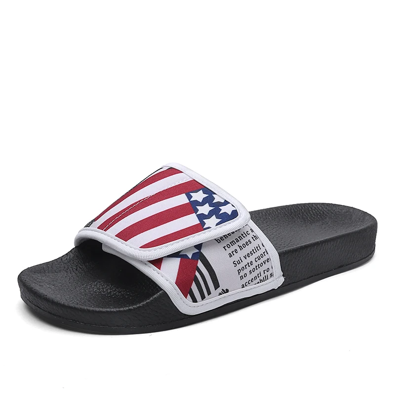 

Fashionable slipper sandal tide shoe summer style men's slipper, Blue,red,green