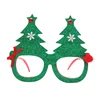 Christmas party decoration funny Christmas tree shaped plastic glasses ,kids Christmas glasses for fun