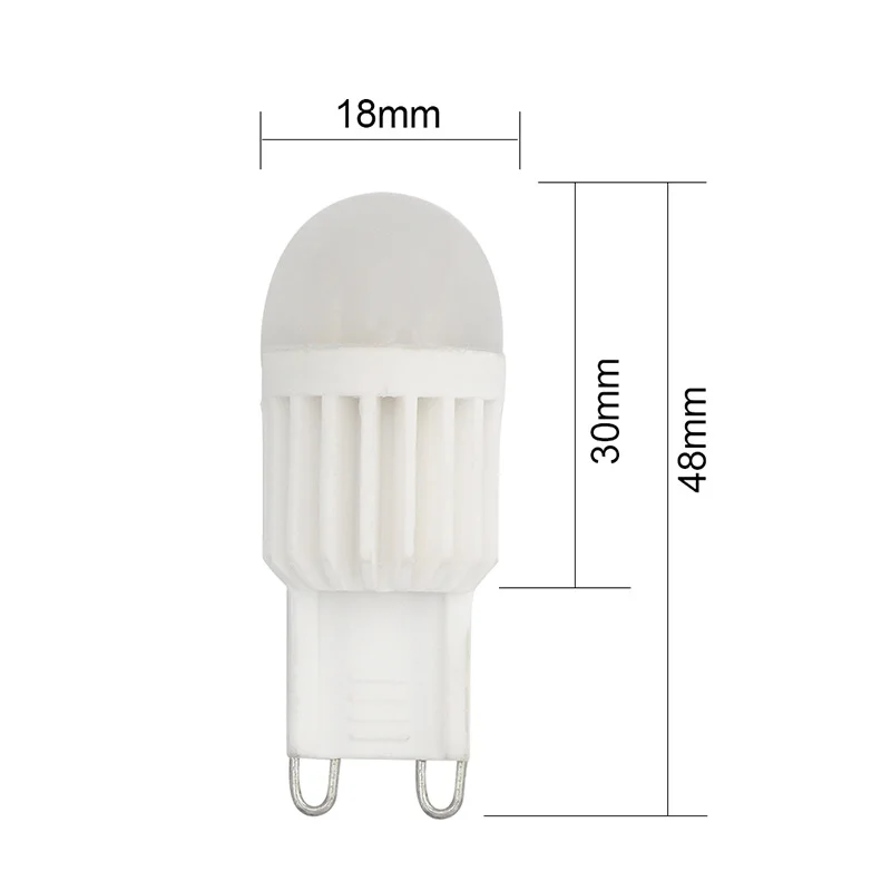 High lumen Ceramic dimmable G9 LED 3W 230LM Super Bright Warm White Lamp