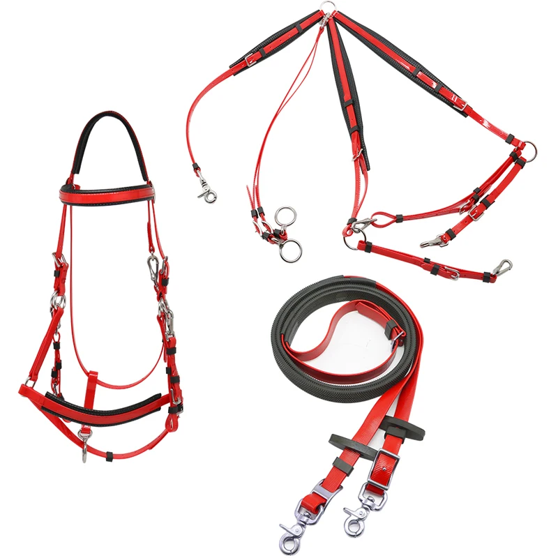 

Wholesale Saddles And Tack Bridle Full Set For Endurance Horse Racing PVC, Different colors