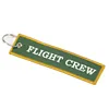 Embroidered Fabric Type FLIGHT CREW Keyring/keytag/ Keychain