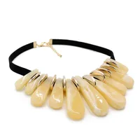 

New Fashion Chokers For Women Jewellery Acrylic Beaded Necklaces Statement Necklace