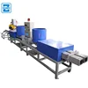 Wood sawdust chips recycling process to make wood pallet block