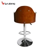 Italian design metal leg bar chair wood bar stool chair bar stools