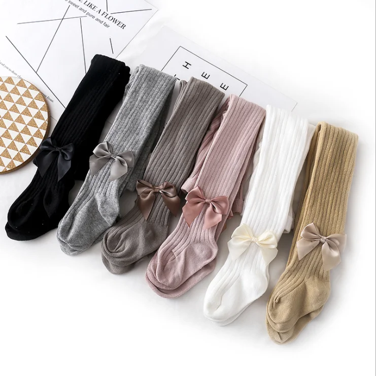 
Hot Sale Spring And Autumn Children Leggings Baby Girl Bow Socks 