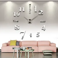 

DIY Decorative Wall Sticker Clock 3D Wall Mounted Clock Horloge Wall Watch