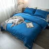 Well-Sold embroidery designs on 100% 60s cotton satin bedding sheet sets for hotels