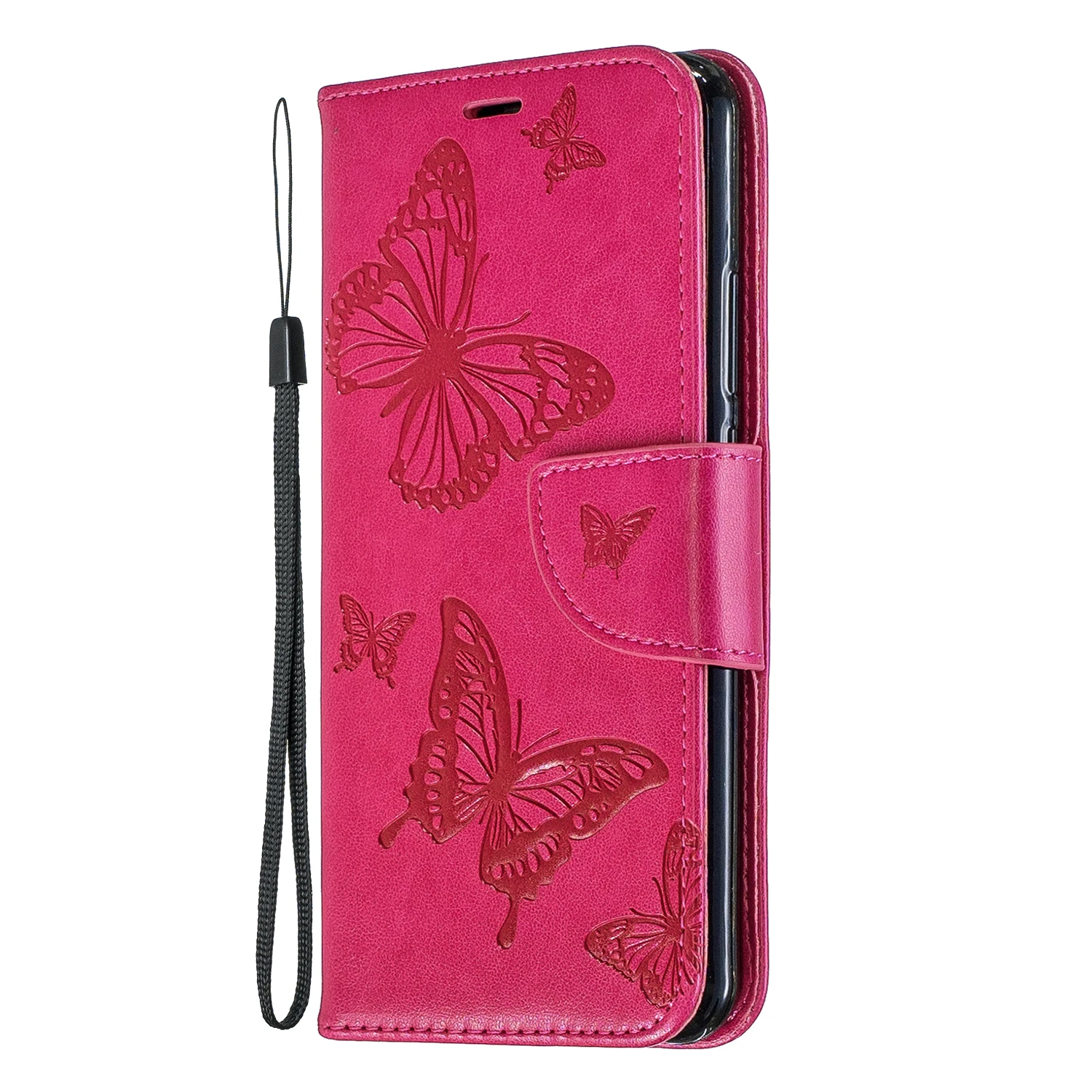 

Cell Phone Cover Cute Butterfly Anti-shock PU Leather Book Flip Case For Huawei P20 Pro lite NOVA 3i Y5 Y6 Y7 2017