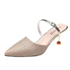 Custom Brand women Stiletto candy color fashionable lady pointed toe high heel sandals base pump shoes