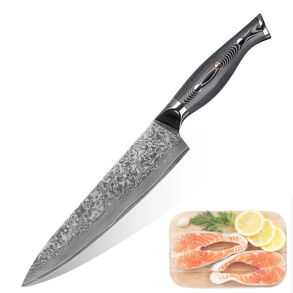 

damascus steel VG 10 67 layers japanese chef knife