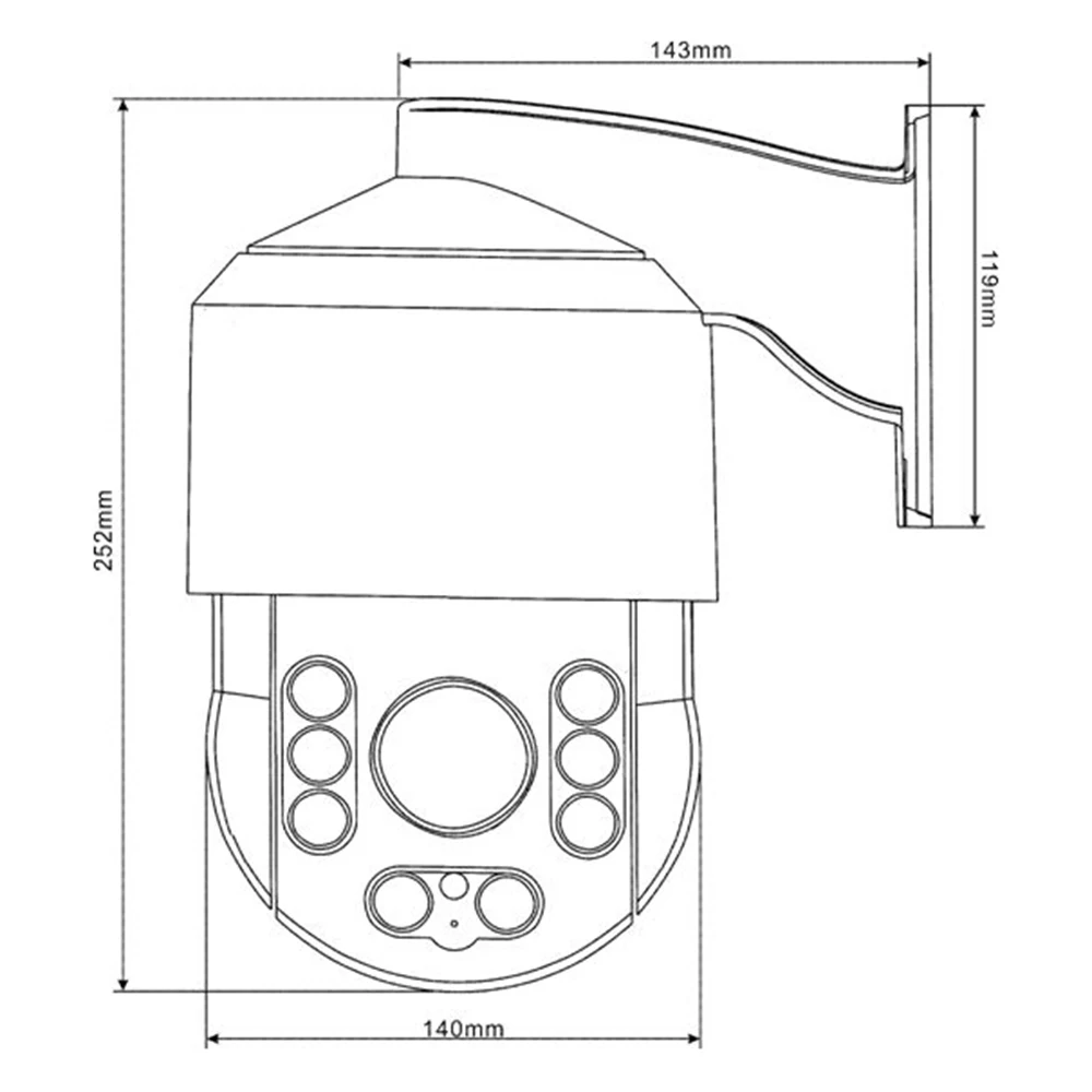 
H.265 MINI 3G 4G Wireless Speed Dome PTZ Camera 1080P WIFI Camera 360 Rotat 2MP 5X 20X Optical Zoom 2-Way Audio P2P SIM card SD 