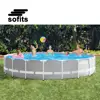 100% Original INTEX 28252 Prism Frame Assembled Swimming Pool with Water Pump