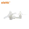 Hot selling white 10x28mm aircraft type plastic expansion anchor screw wall plug