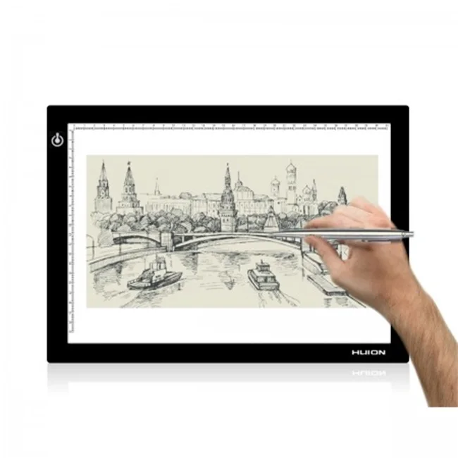 Huion L4S  5.1mm Ultra-thin +scale animation tatoo Acrylic tracking board Drawing Tablets LED Flexible Tracing Light Pad