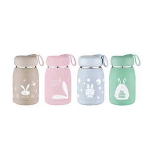 Image of Best Selling Products Creative Cartoon 320ml Insulation Vacuum Flask 304 Stainless Steel Children Water Bottle With Handle Lid