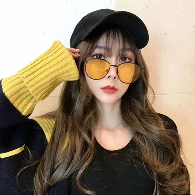 

DLL3561 Round metal sunglasses star Korean version new reticular RETRO SUNGLASSES