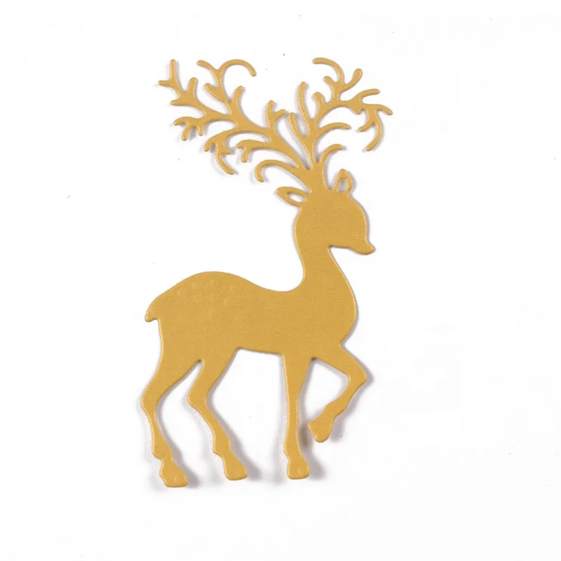 
Charming Deer Custom Scrapbooking & Paper Crafting Metal Curve Stencil Cut Die JT147 
