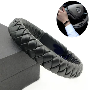 PU Leather Braided Bracelet USB Charger & Data Cable