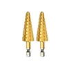 HSS4241 Imperial Inch size step drill bits 1/4 5/16 3/8 7/16 1/2 9/16 5/8 11/16 3/4 9 steps straight flute hex shank