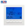 MJZM BGL02-5BL Wall Mounted Thermostat for Gas Boiler Programmable Room Digital Temperature Controller AA Batteries Powered
